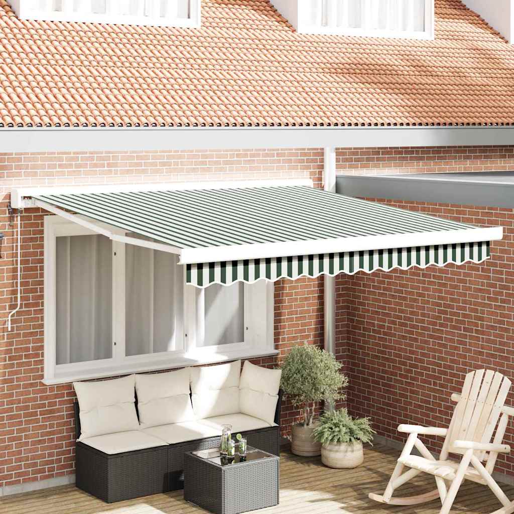 Tenda da Sole Verde e Bianco 300 x 250 x 165 cm | homemem39