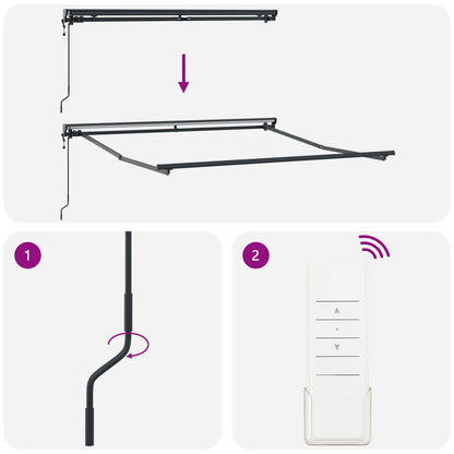 Struttura della tenda Verde e Bianco 300 x 250 cm | homemem39