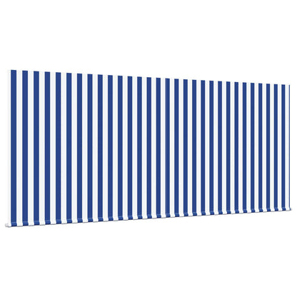 Tenda Retrattile Blu e Bianco 350 x 250 cm | homemem39