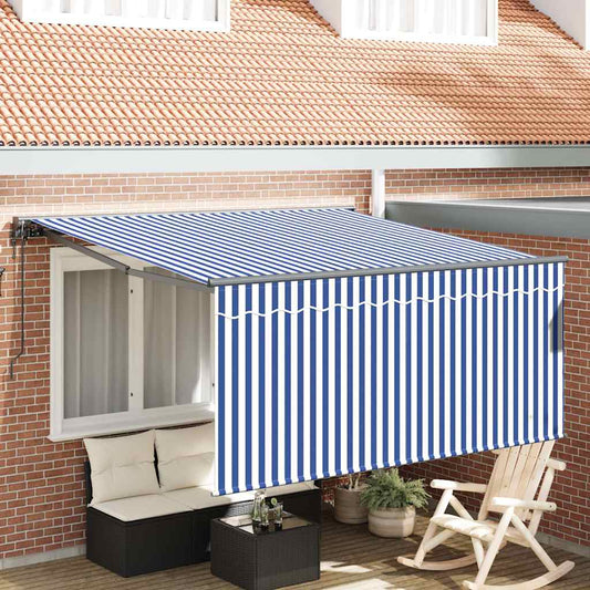 Tenda Retrattile Blu e antracite 350 x 250 cm - homemem39