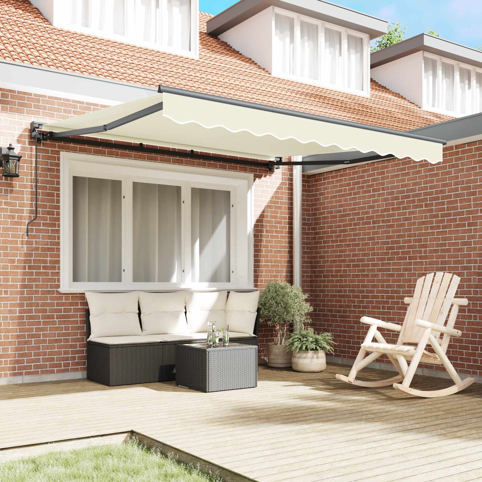 Struttura della tenda Crema 350 x 250 cm | homemem39