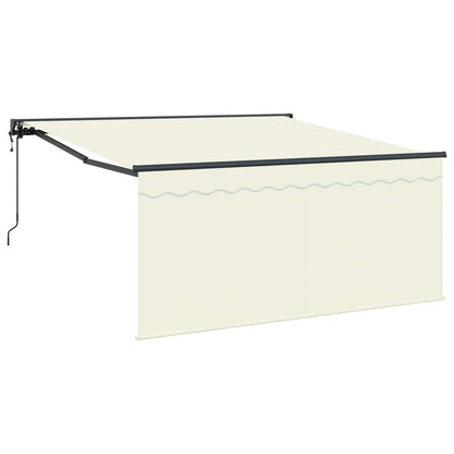 Tenda Retrattile Crema 350 x 250 cm Poliestere e Alluminio | homemem39