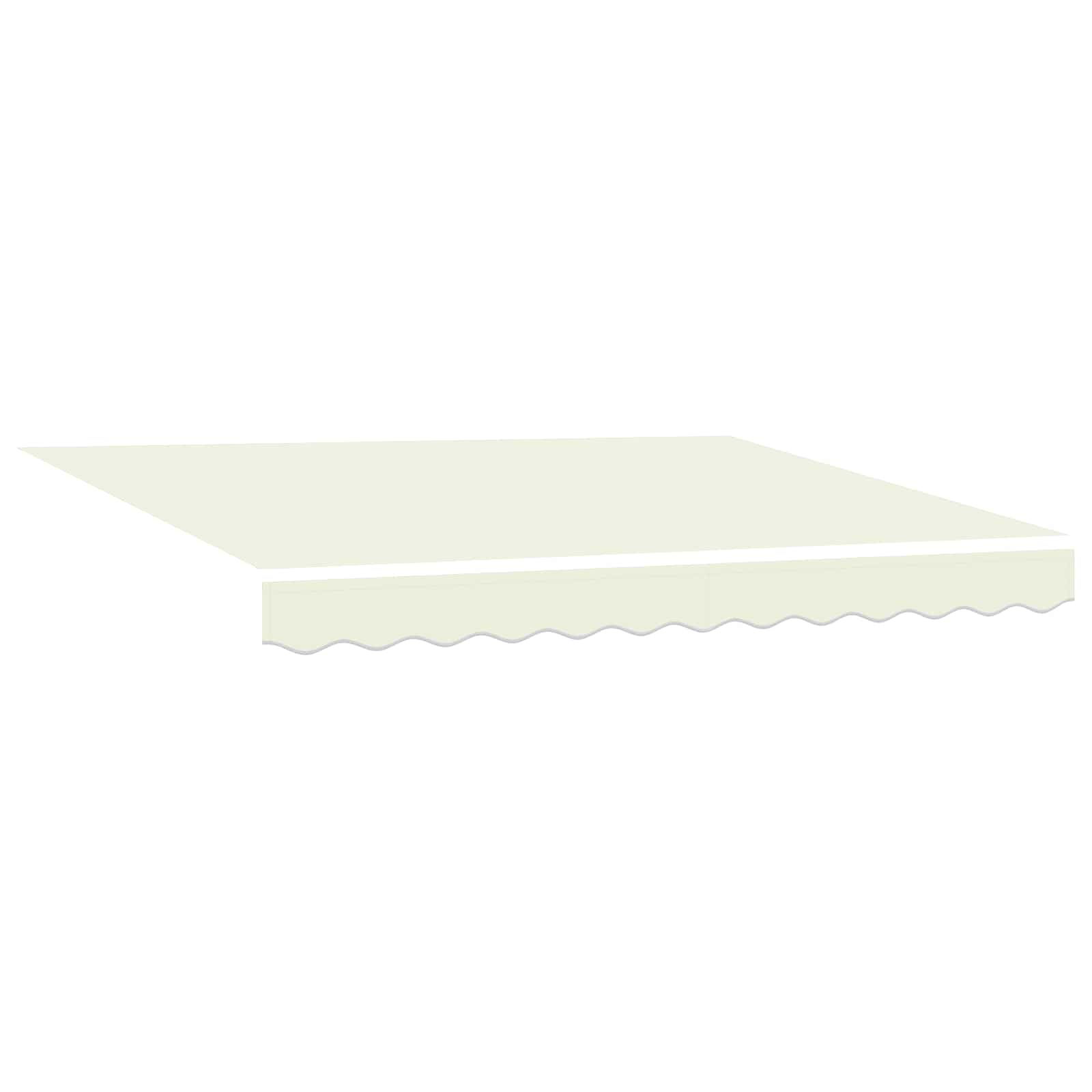 Tenda Retrattile Crema 350 x 250 cm Poliestere e Alluminio | homemem39