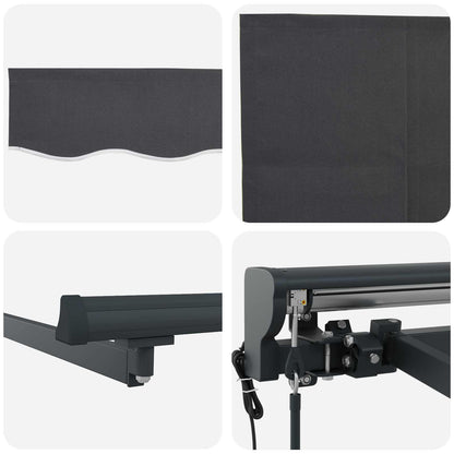 Struttura della tenda Giallo e Bianco 350 x 250 cm | homemem39