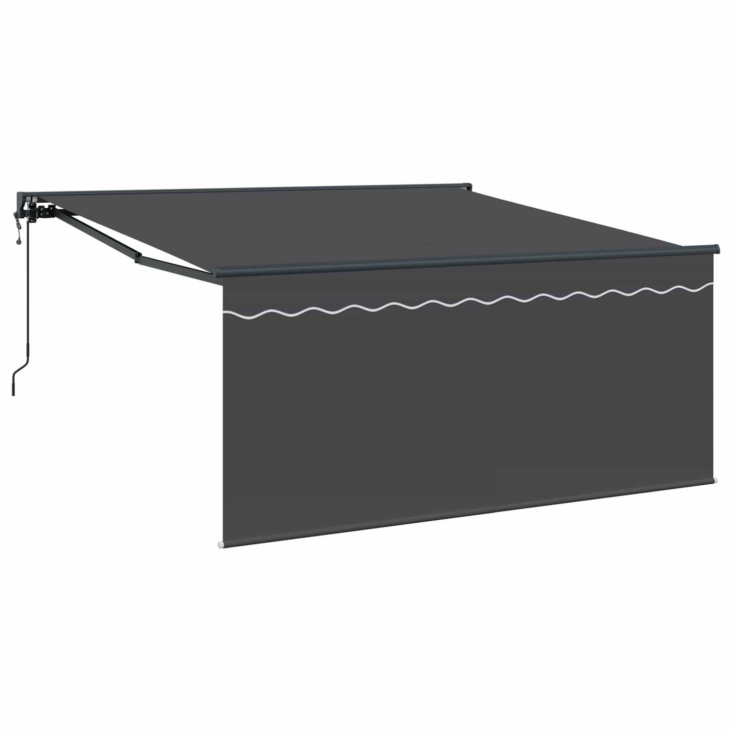 Tenda Retrattile Antracite 350 x 250 cm Poliestere e Alluminio | homemem39