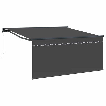 Tenda Retrattile Antracite 350 x 250 cm Poliestere e Alluminio | homemem39