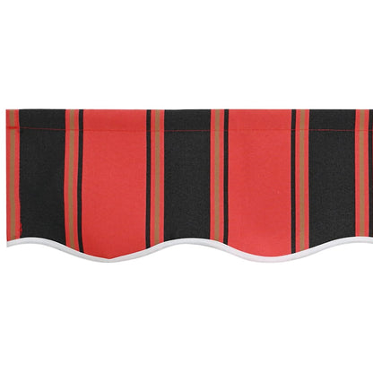 Tenda Retrattile Rosso e Nero 350 x 250 cm Tessuto e acciaio | homemem39