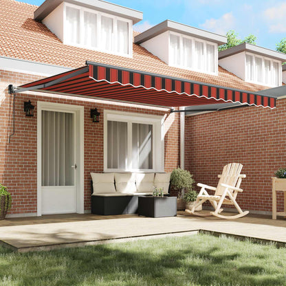 Tenda retrattile Arancione e Marrone 350 x 250 cm Poliestere | homemem39