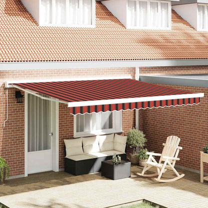 Tenda Retrattile arancione e marrone 350 x 250 cm | homemem39