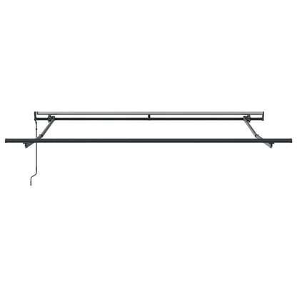 Tenda retrattile Rosso e Nero 350 x 250 cm Tessuto e Alluminio | homemem39