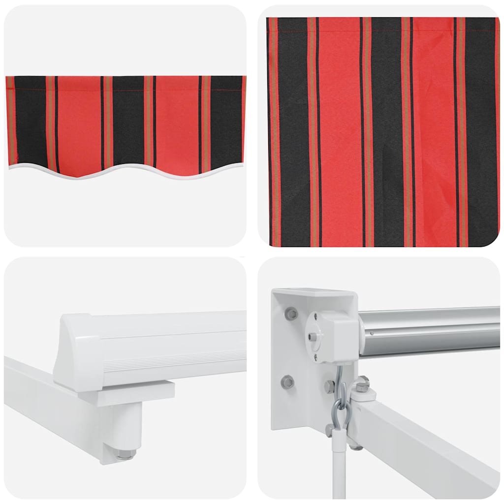 Tenda da Sole Arancione e Marrone 350 x 250 x 165 cm Poliestere | homemem39