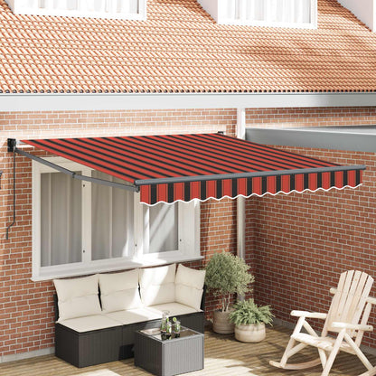 Tenda da Sole Rosso e Nero 350 x 250 x 165 cm Poliestere | homemem39