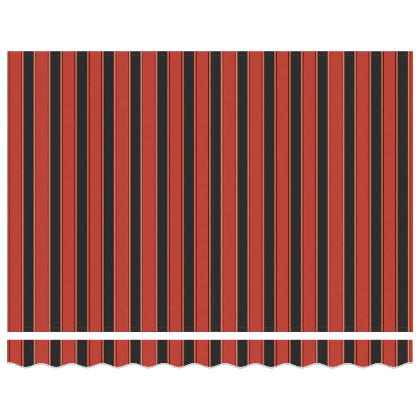 Tenda Retrattile Arancione e Nero 350 x 250 cm