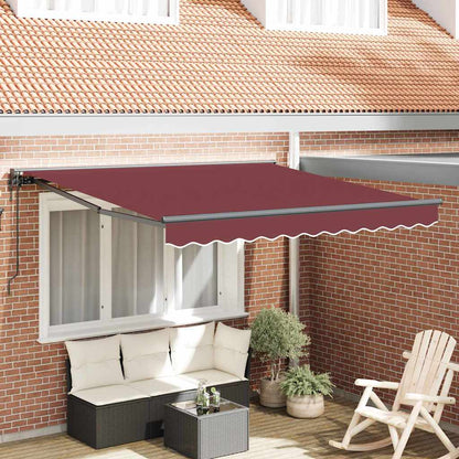 Tenda Retrattile Rosso Borgogna 350x250 cm Tessuto
