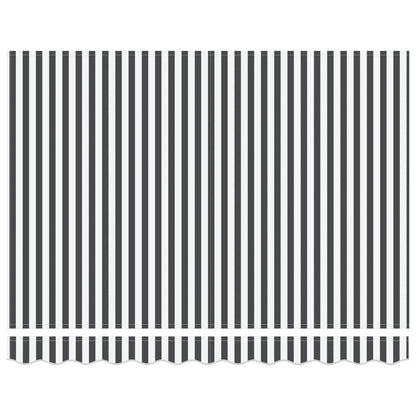 Tenda Retrattile Antracite e Bianco 350 x 250 cm