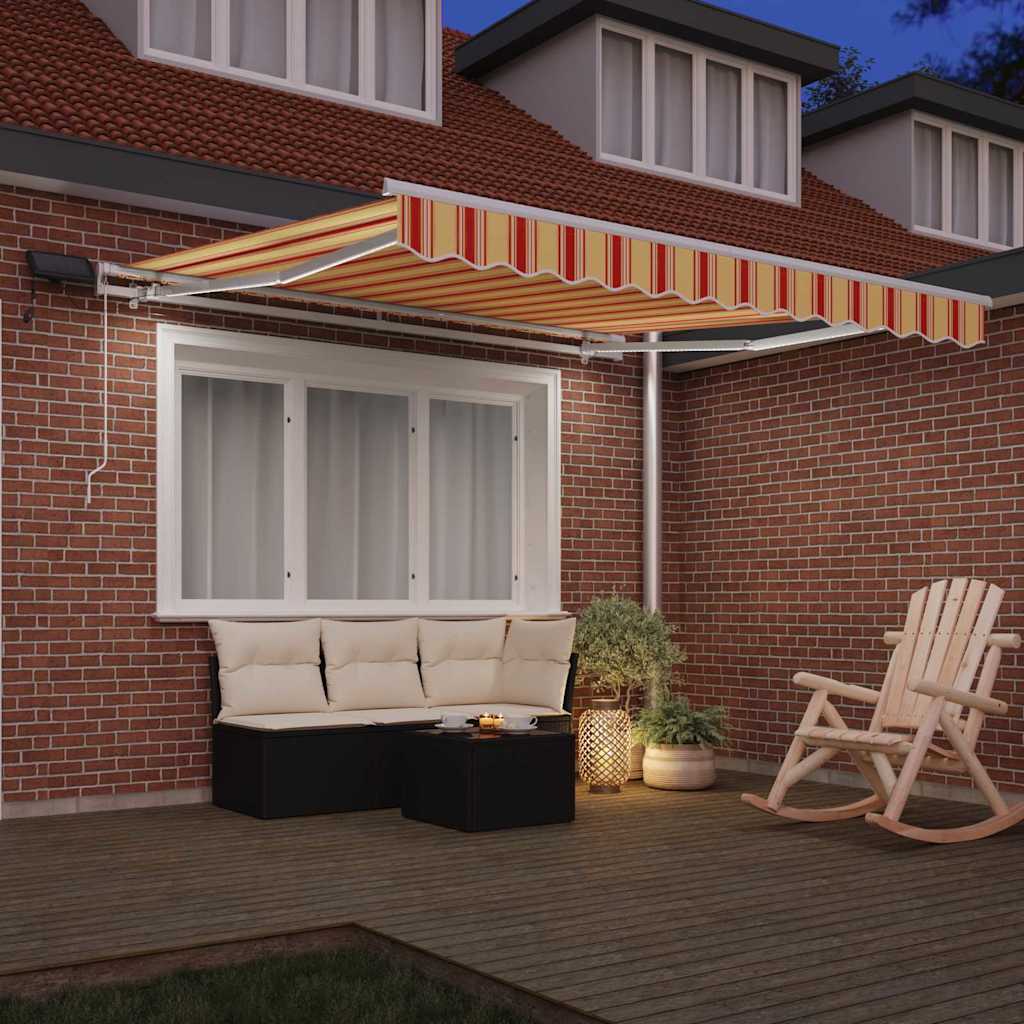 Tenda retrattile Giallo e Arancione 350 x 250 cm | homemem39