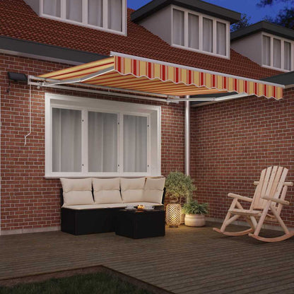 Tenda retrattile Giallo e Arancione 350 x 250 cm | homemem39
