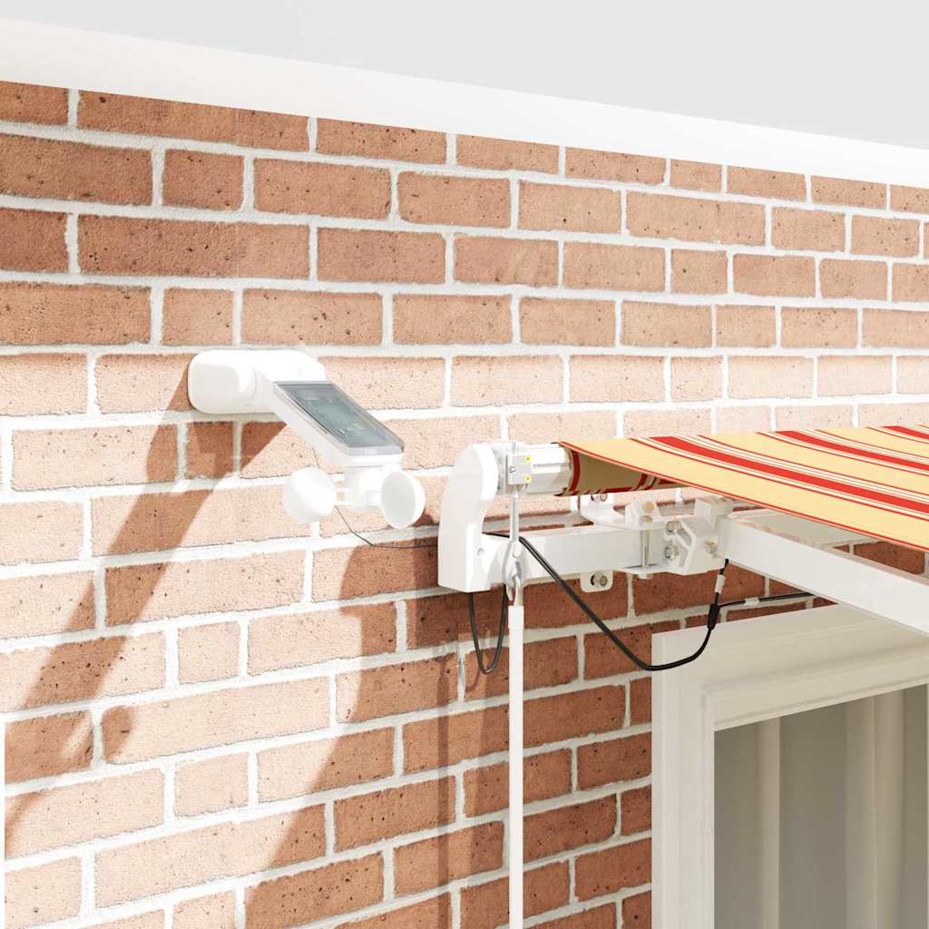 Tenda retrattile Giallo e Arancione 350 x 250 cm Poliestere | homemem39
