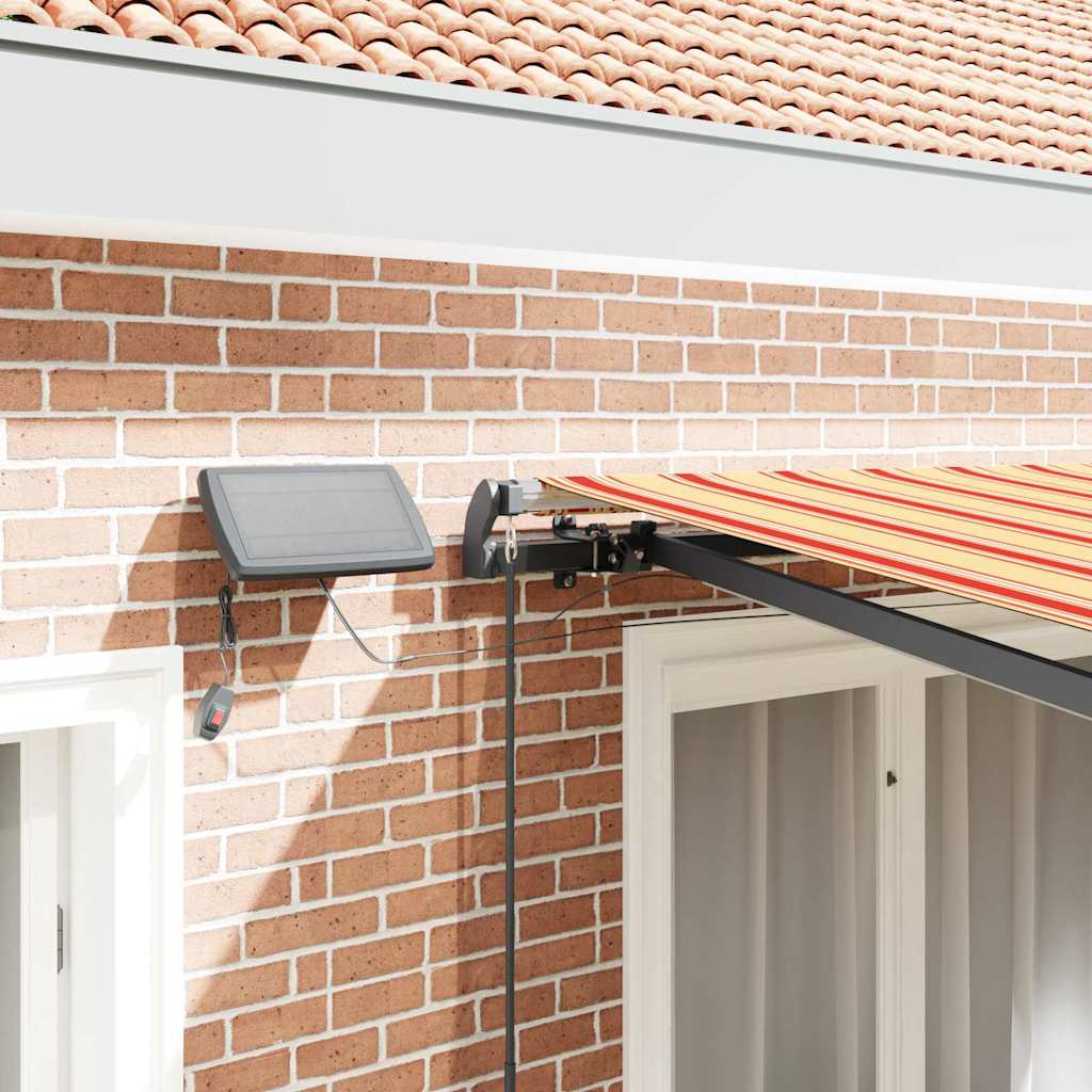 Tenda Retrattile giallo e arancione 350 x 250 cm Tessuto - homemem39