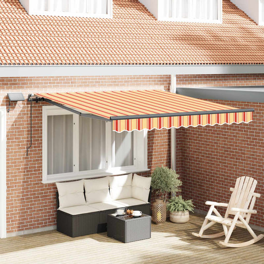 Tenda retrattile Giallo e Arancione 350 x 250 cm | homemem39