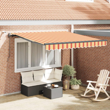 Tenda retrattile Giallo e Arancione 350 x 250 cm Poliestere | homemem39