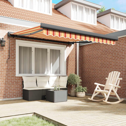 Tenda retrattile Giallo e Arancione 350 x 250 cm | homemem39