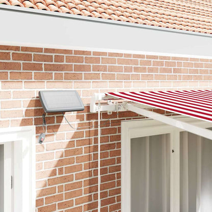Tenda retrattile Rosso e Bianco 350 x 250 cm | homemem39
