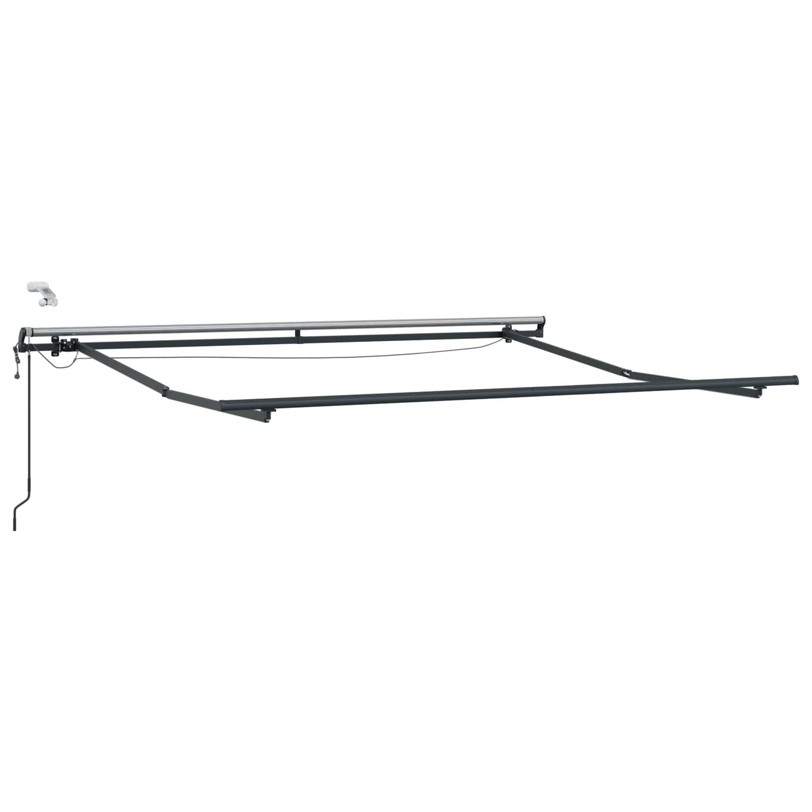 Tenda retrattile Rosso e Bianco 350 x 250 cm Poliestere | homemem39