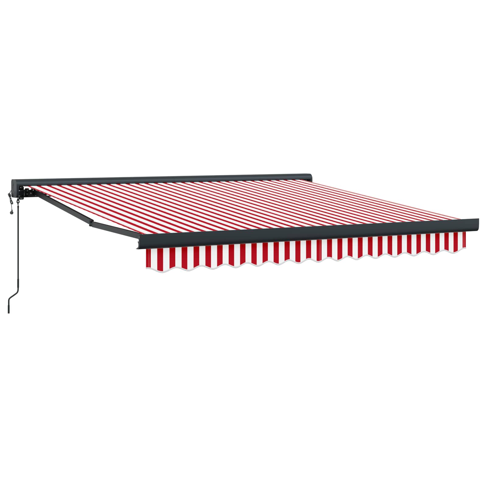 Tenda retrattile Rosso e Bianco 350 x 250 x 165 cm | homemem39