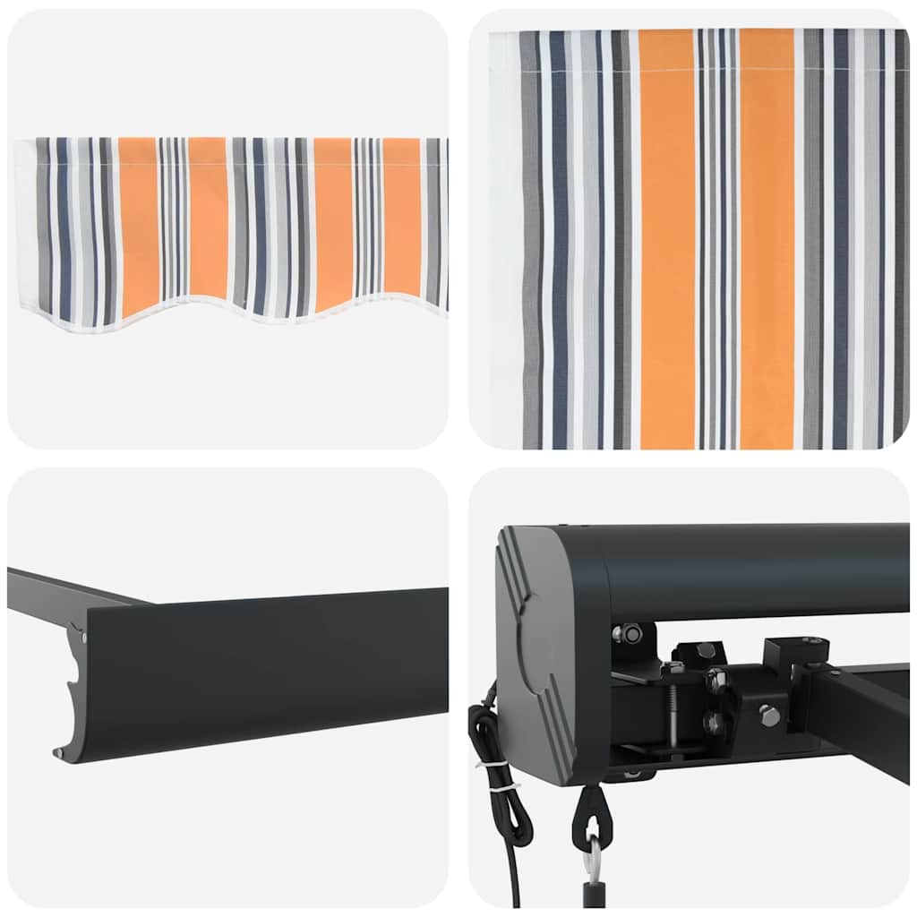 Tenda Retrattile Multicolore 350 x 250 cm Tessuto, Metallo - homemem39