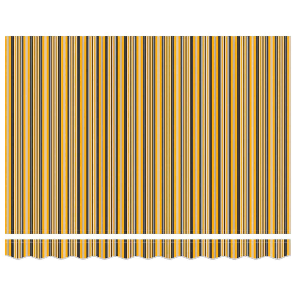 Tenda Retrattile Giallo e grigio e bianco 350 x 250 cm Tessuto - homemem39