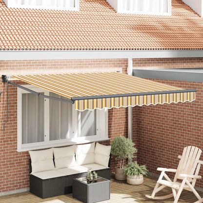 Tenda retrattile Multicolore 350 x 250 cm Poliestere e Metallo | homemem39