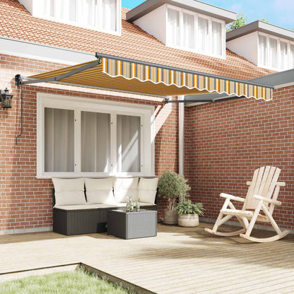 Tenda retrattile Multicolore 350 x 250 cm Poliestere e Metallo | homemem39