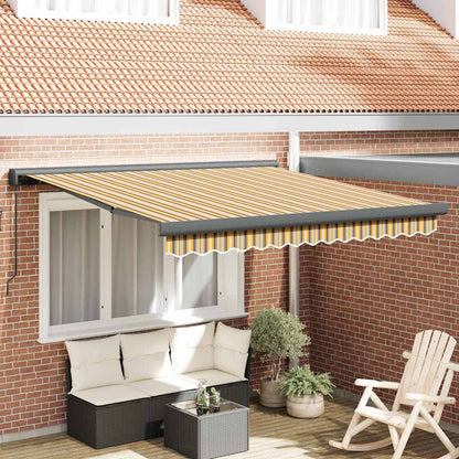 Tenda Retrattile Multicolore 350 x 250 cm Tessuto e Metallo - homemem39