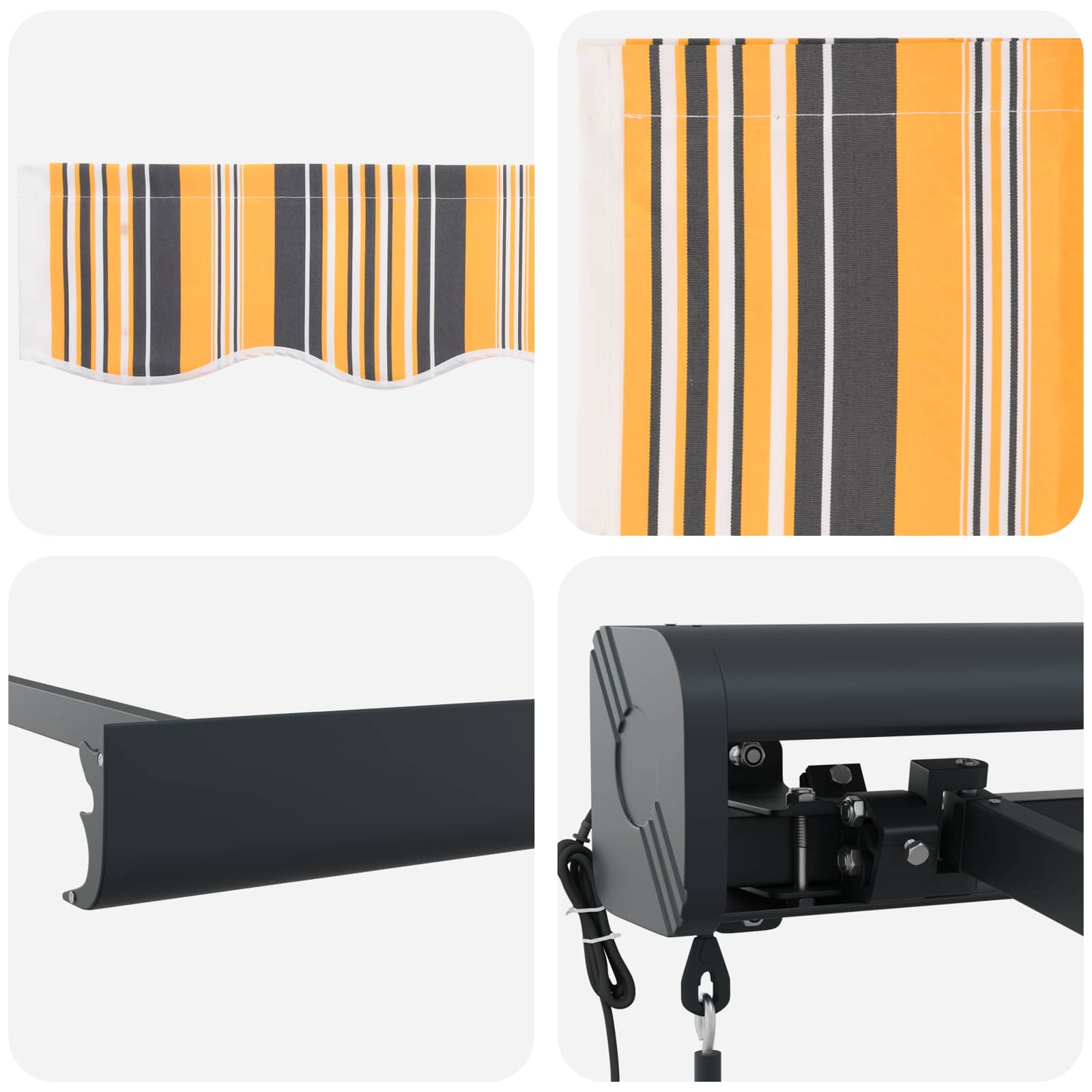 Tenda retrattile Multicolore 350 x 250 x 165 cm | homemem39