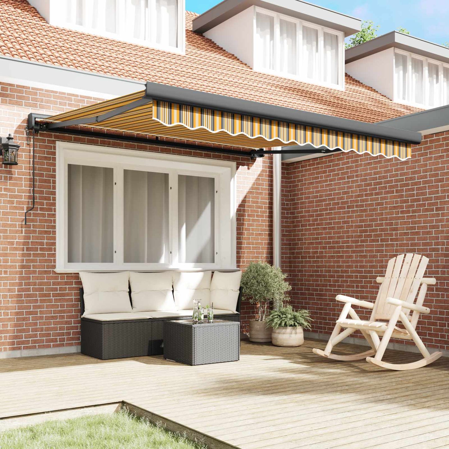 Tenda retrattile Multicolore 350 x 250 x 165 cm | homemem39