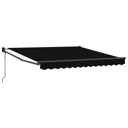 Tenda Retrattile Nero 350 x 250 cm Tessuto - homemem39
