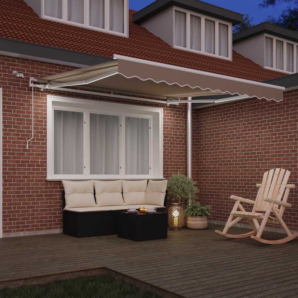 Tenda retrattile Beige 350 x 250 cm Poliestere | homemem39