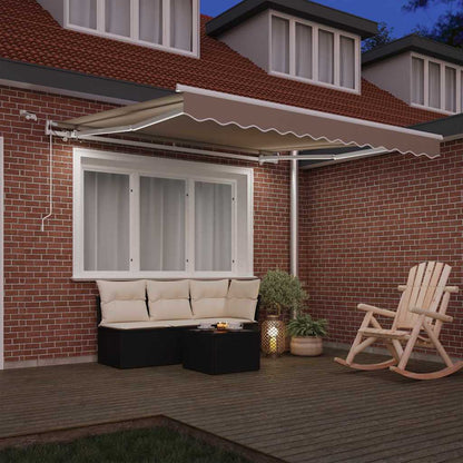 Tenda retrattile Beige 350 x 250 cm Poliestere | homemem39