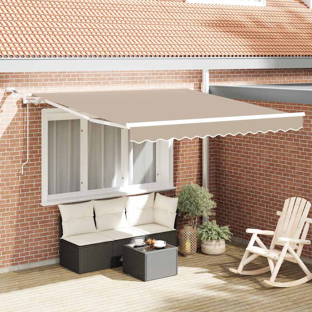 Tenda retrattile Beige 350 x 250 cm Poliestere | homemem39