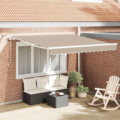 Tenda retrattile Beige 350 x 250 cm Poliestere | homemem39