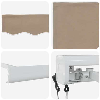Tenda Retrattile Beige 350 x 250 cm Tessuto, Metallo - homemem39