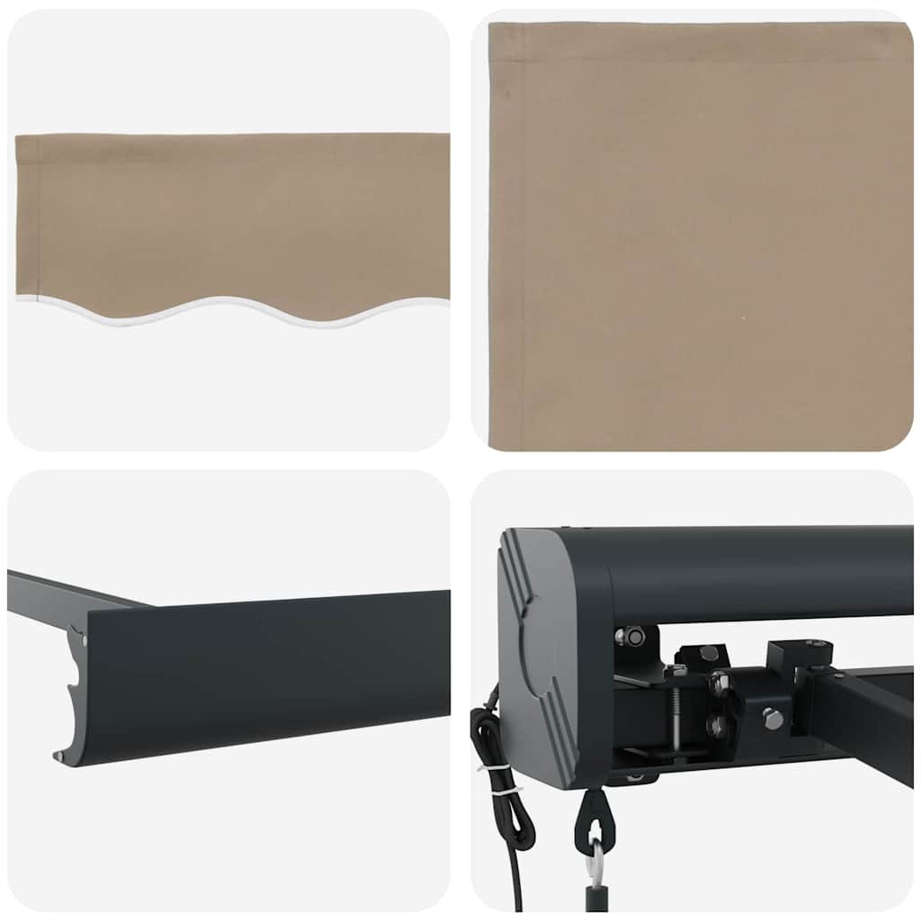 Tenda Retrattile Beige 350 x 250 cm Tessuto, Metallo - homemem39