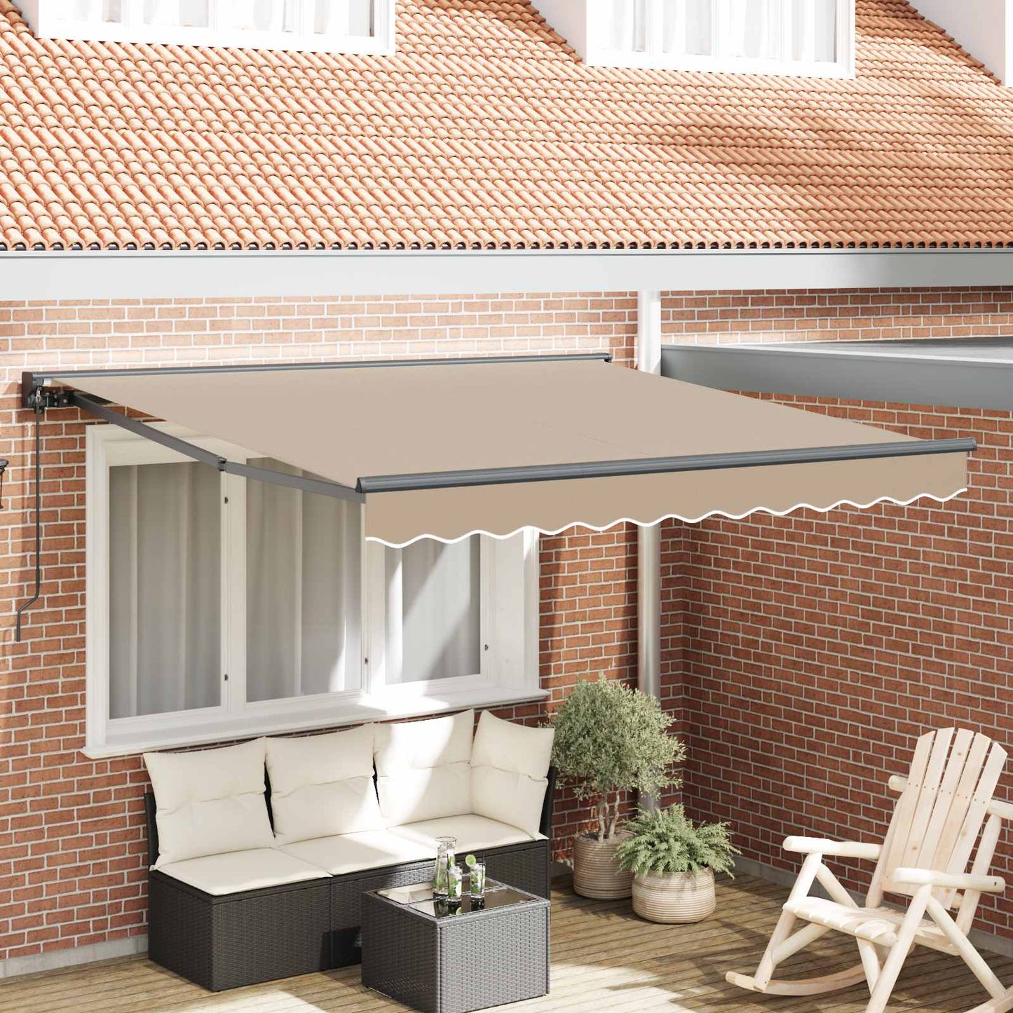 Struttura della tenda Beige 350 x 250 cm | homemem39