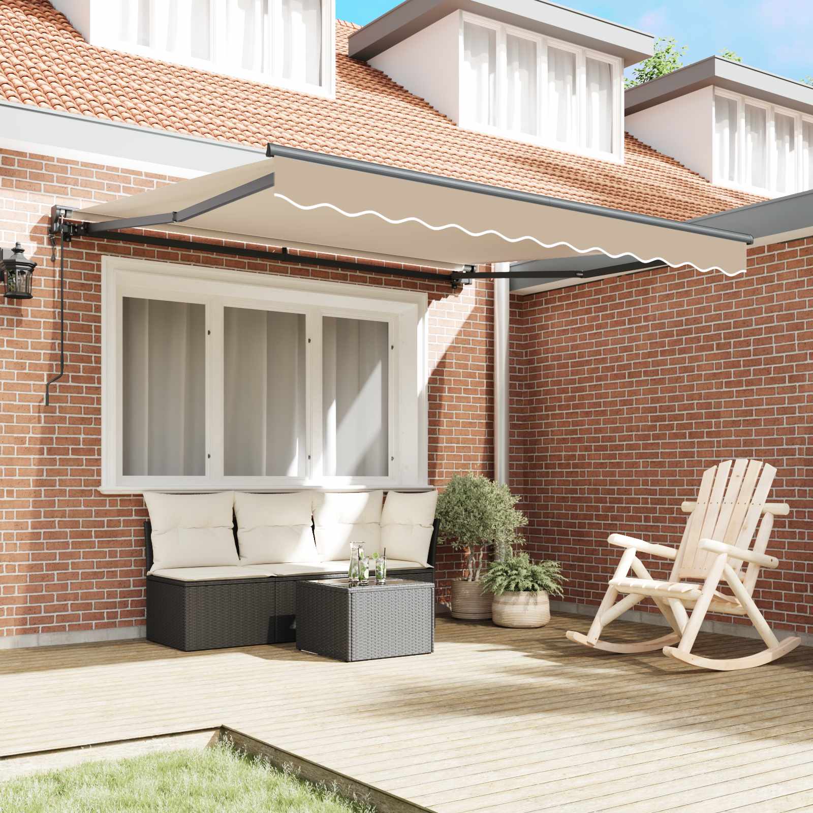 Struttura della tenda Beige 350 x 250 cm | homemem39