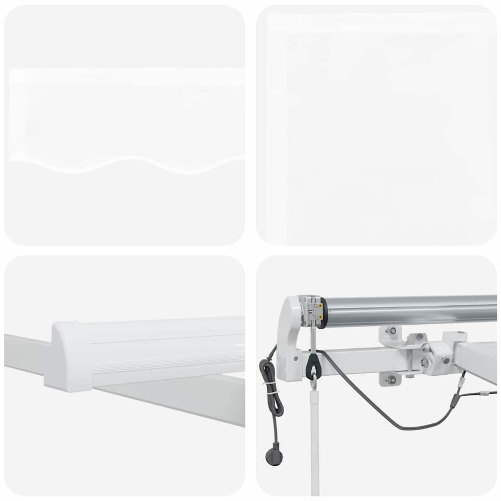 Tenda retrattile Bianco 350 x 250 cm Poliestere | homemem39