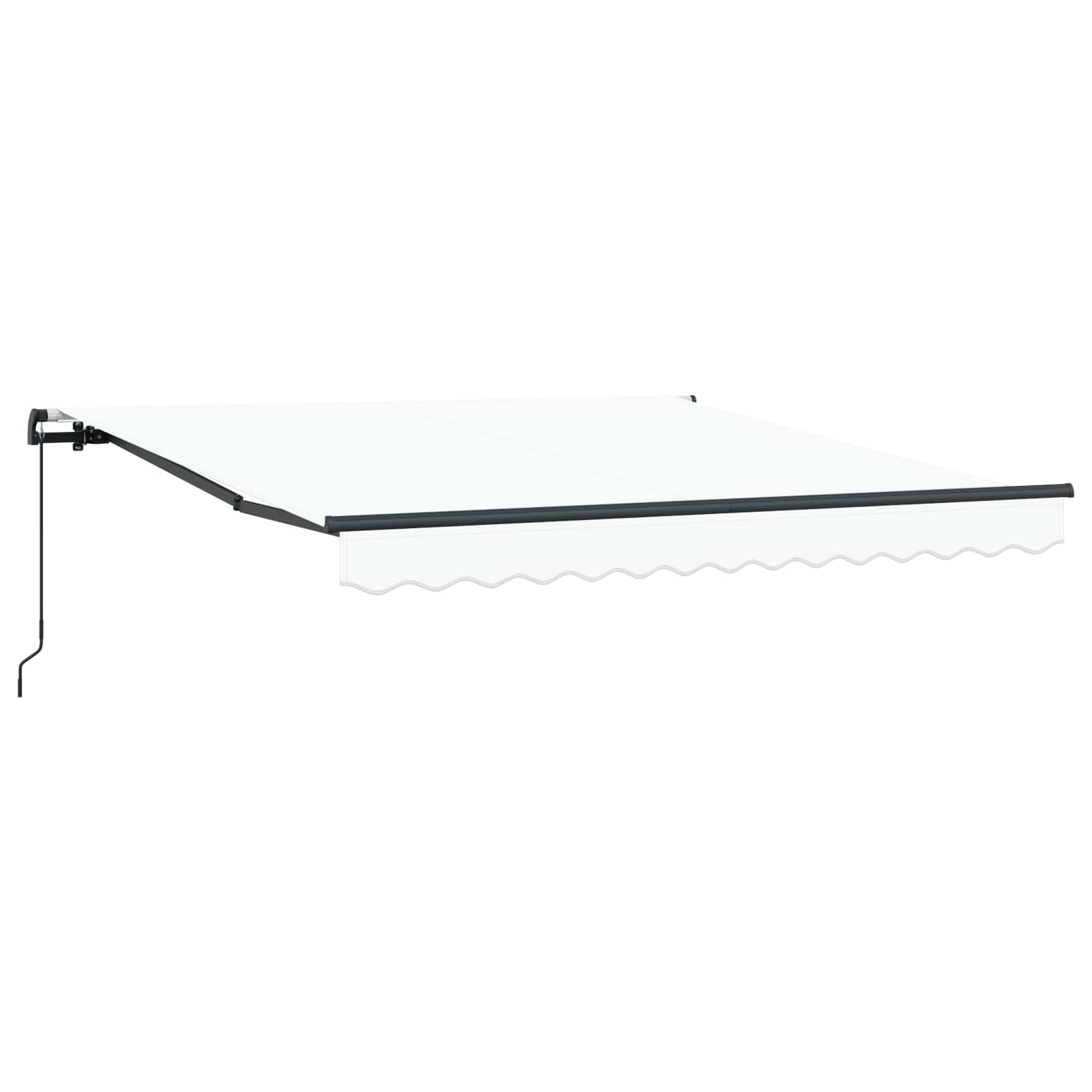 Tenda retrattile Bianco 350 x 250 cm Poliestere e Alluminio | homemem39