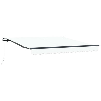 Tenda retrattile Bianco 350 x 250 cm Poliestere e Alluminio | homemem39
