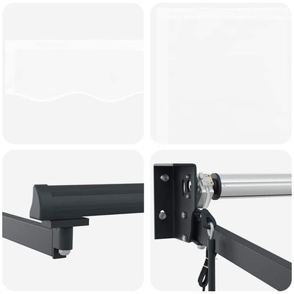 Tenda Retrattile Bianco 350 x 250 cm Tessuto - homemem39