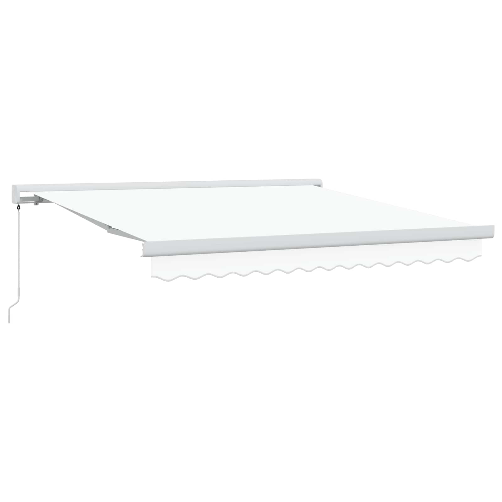 Tenda retrattile Bianco 350 x 250 cm Tela e Alluminio | homemem39